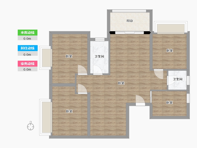 广东省-梅州市-龙腾一品-86.83-户型库-动静线