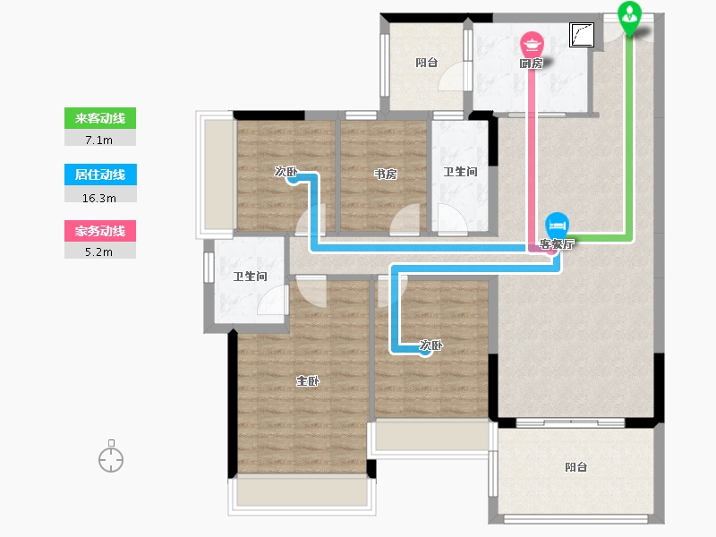 广东省-湛江市-威雅沿江半岛-113.23-户型库-动静线