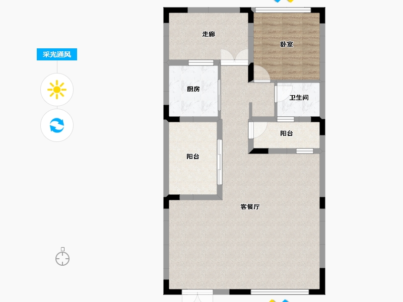 湖南省-岳阳市-保利·中央公园-89.24-户型库-采光通风