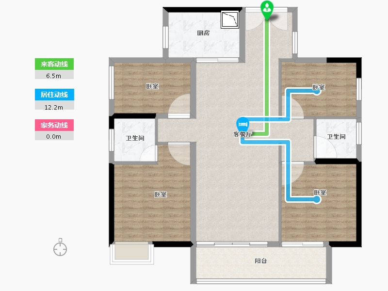 广东省-广州市-保利和悦江山-118.10-户型库-动静线