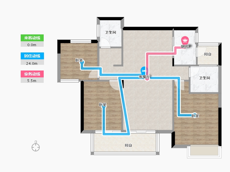 湖南省-岳阳市-观澜郡-98.84-户型库-动静线