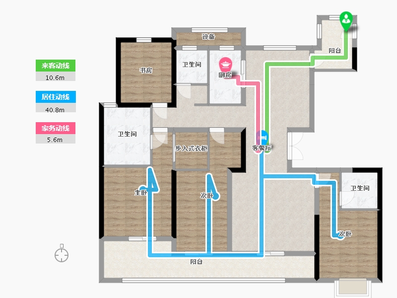 浙江省-温州市-学院十一峯-150.61-户型库-动静线