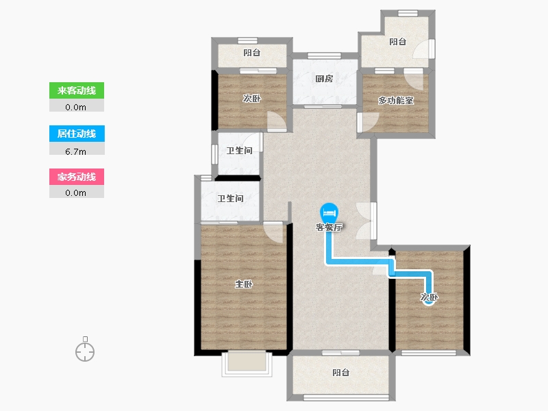 浙江省-宁波市-中梁首府-104.99-户型库-动静线