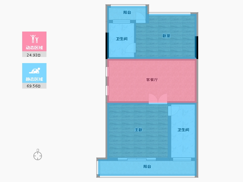 广东省-深圳市-星河山海半岛-83.88-户型库-动静分区