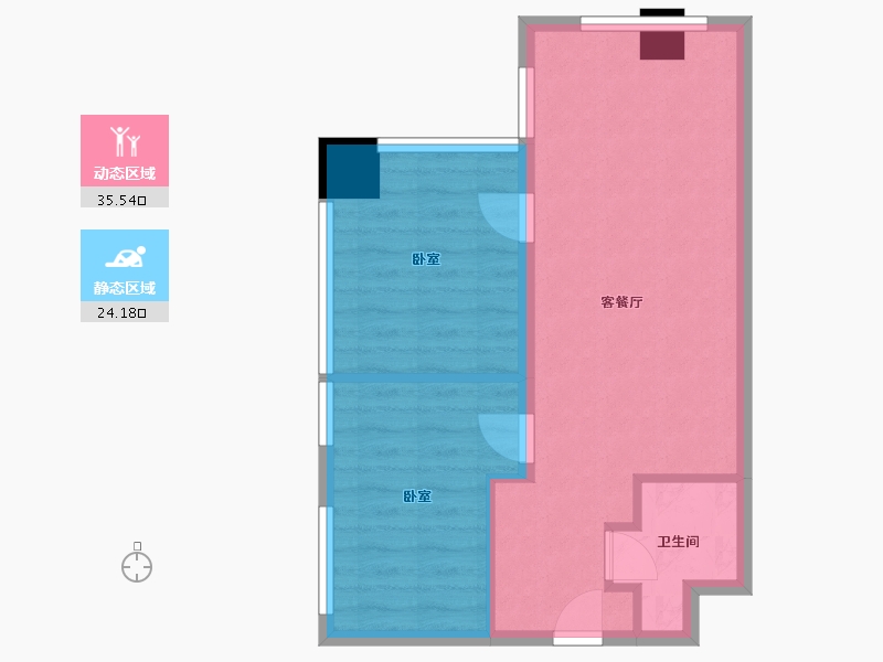 湖南省-长沙市-高星·西铁新城-53.01-户型库-动静分区