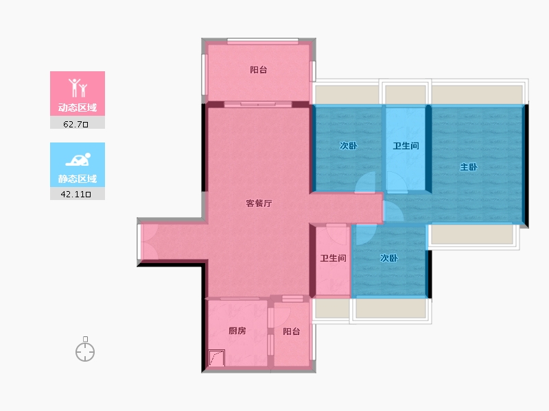 广东省-湛江市-地标海东广场-93.50-户型库-动静分区