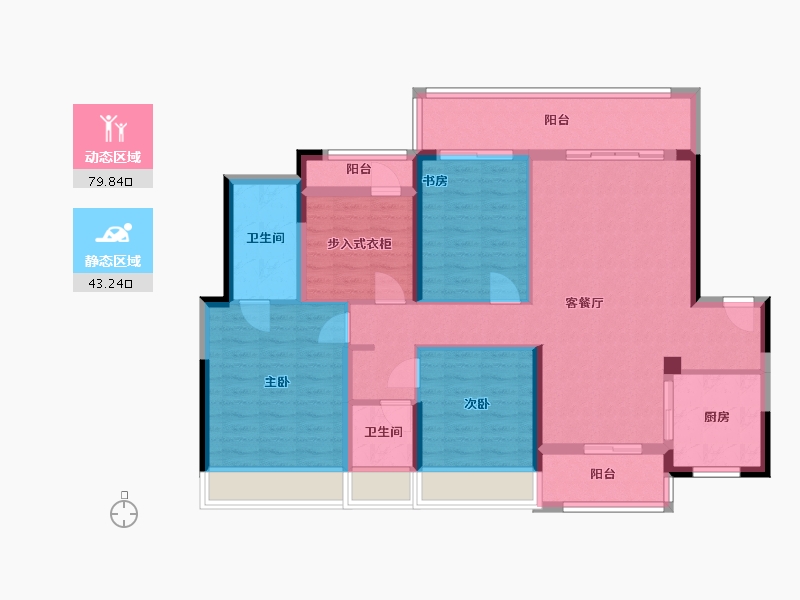 广东省-佛山市-新希望锦官半岛-109.95-户型库-动静分区