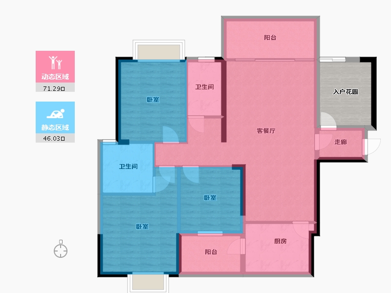 湖南省-郴州市-北湖中央公园-114.01-户型库-动静分区