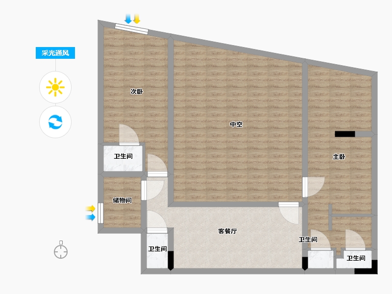 云南省-保山市-腾冲·石头纪-114.01-户型库-采光通风