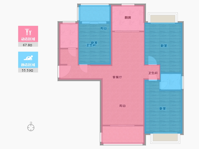 河南省-信阳市-新时代广场-112.05-户型库-动静分区