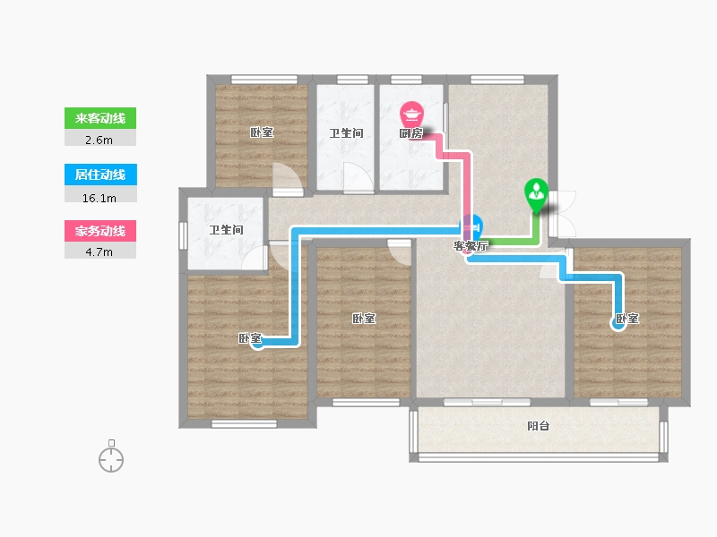 浙江省-嘉兴市-佳源珑府-114.00-户型库-动静线