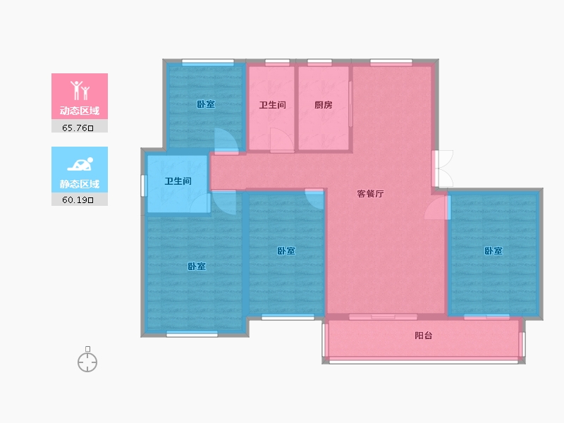 浙江省-嘉兴市-佳源珑府-114.00-户型库-动静分区