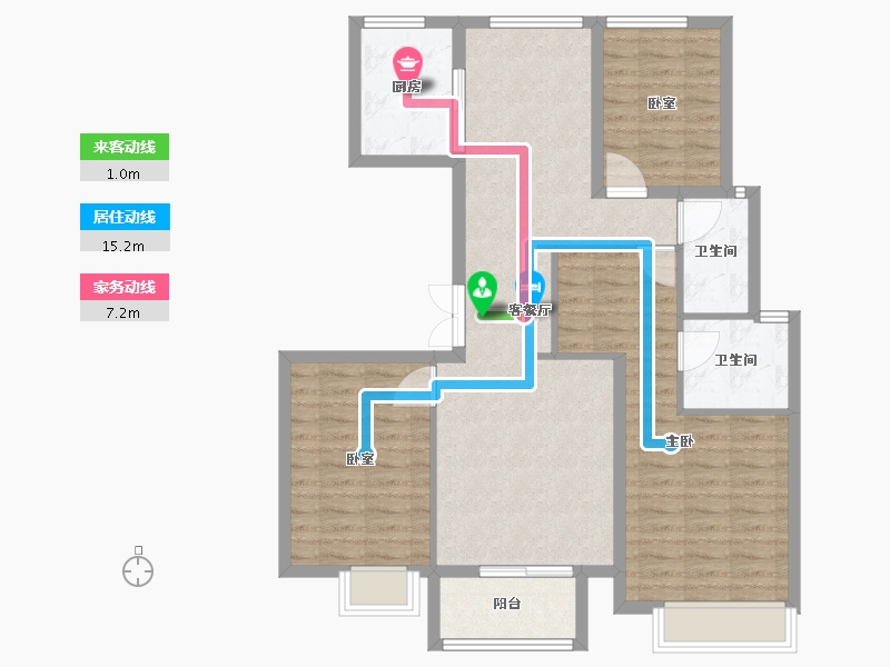 浙江省-嘉兴市-佳源珑府-97.00-户型库-动静线