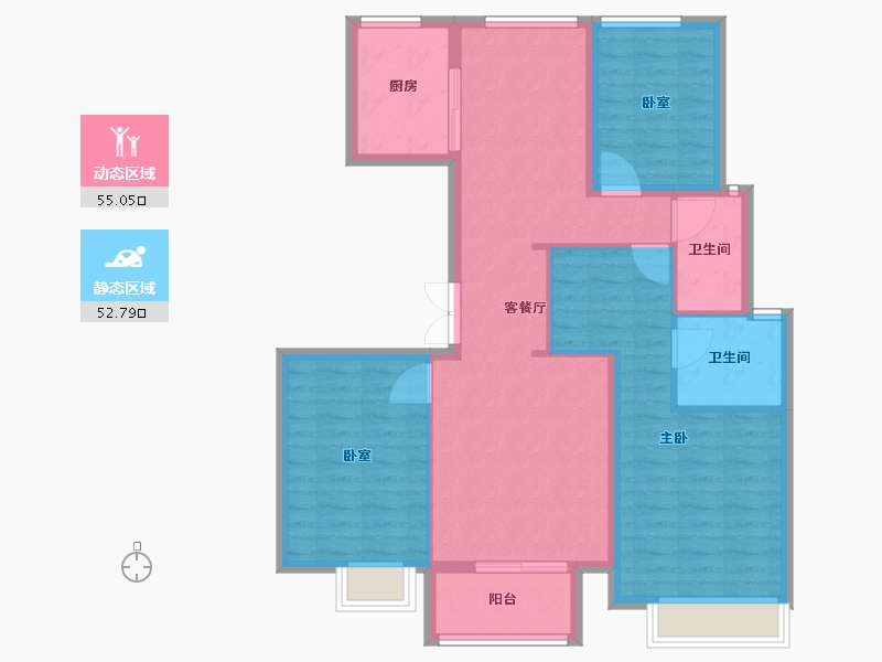 浙江省-嘉兴市-佳源珑府-97.00-户型库-动静分区