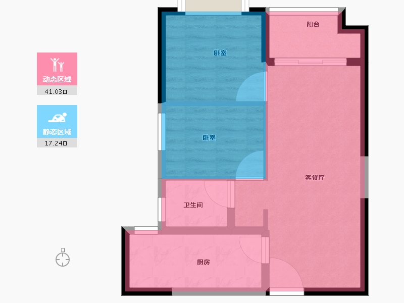 广东省-深圳市-凤凰公馆-52.00-户型库-动静分区