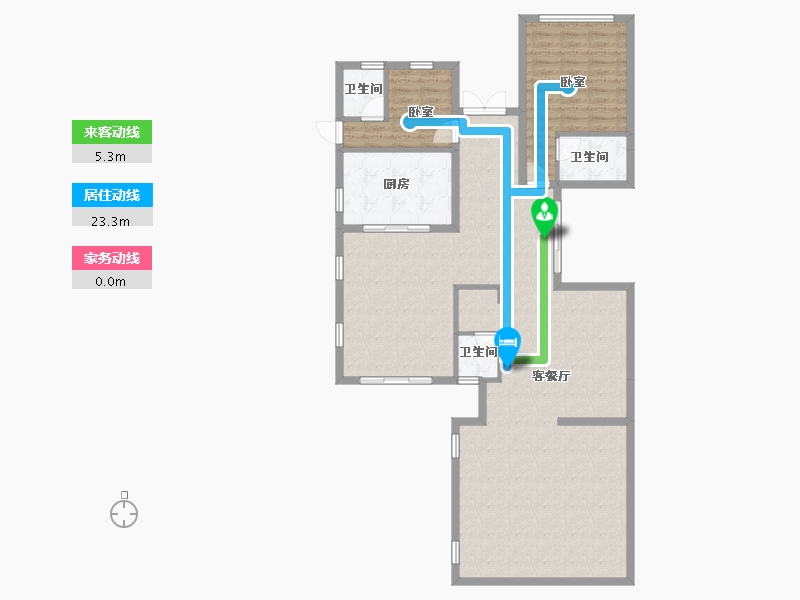 广东省-广州市-珠光流溪御景-130.76-户型库-动静线