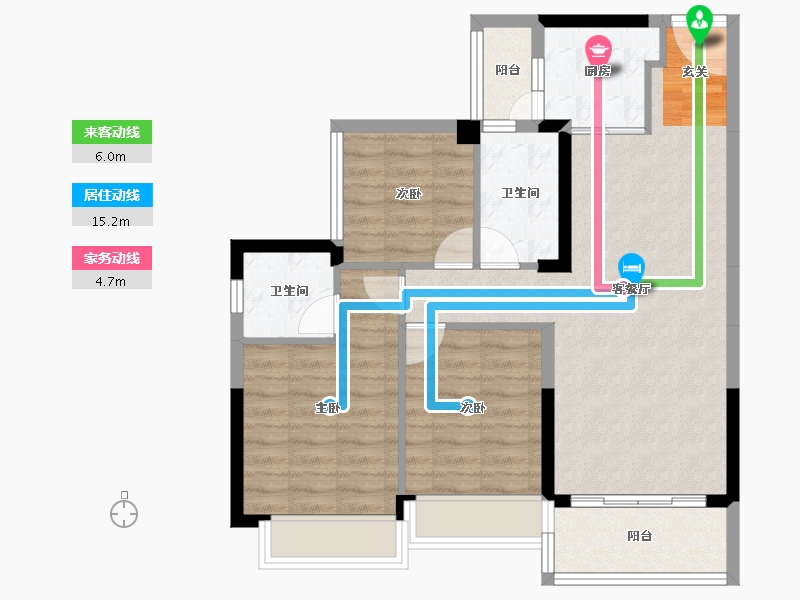 广东省-惠州市-昊翔源壹城中心-77.86-户型库-动静线