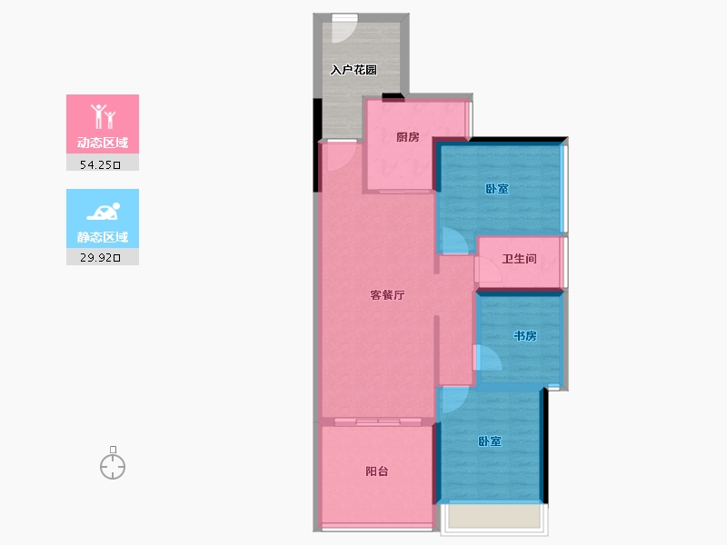 广东省-深圳市-满京华喜悦里-82.49-户型库-动静分区