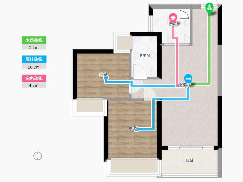 广东省-深圳市-特发天鹅湖畔-54.37-户型库-动静线