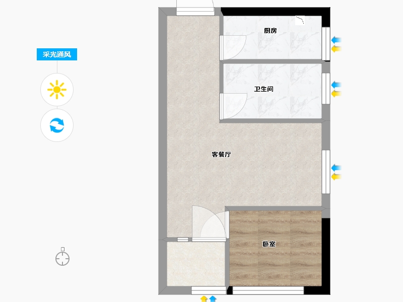 广东省-深圳市-君胜熙珑山-36.99-户型库-采光通风