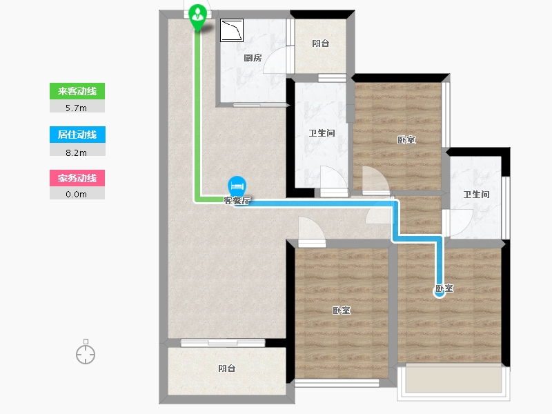 广东省-深圳市-君胜熙珑山-78.68-户型库-动静线