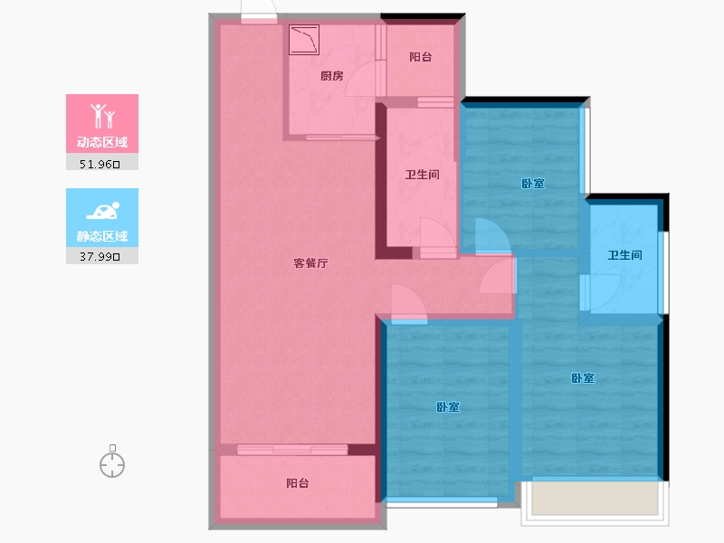 广东省-深圳市-君胜熙珑山-78.68-户型库-动静分区