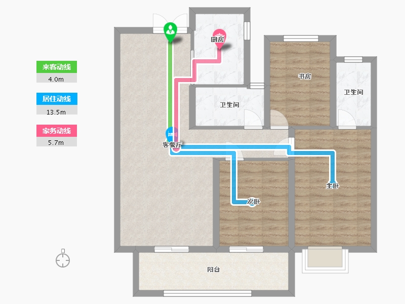 河南省-周口市-永秀中华城-90.00-户型库-动静线