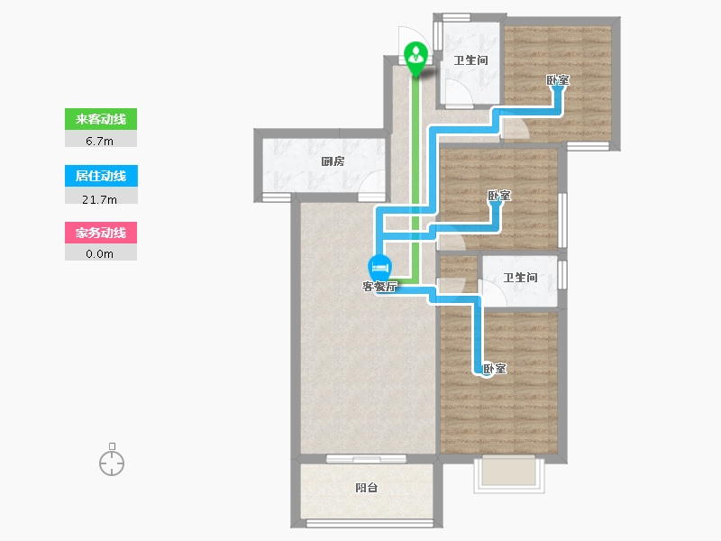 湖北省-孝感市-迎宾花城-88.01-户型库-动静线