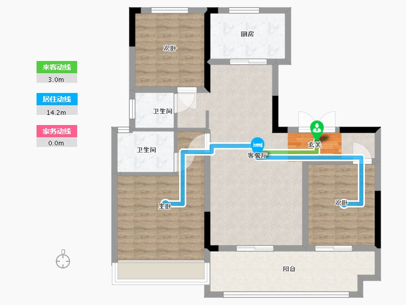 河南省-周口市-品胜阳城府-97.60-户型库-动静线