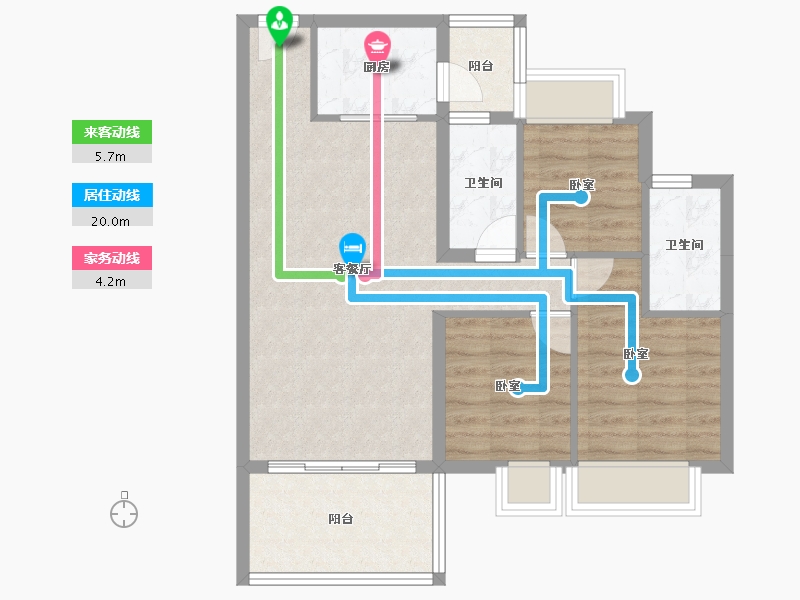 广东省-佛山市-盛凯尚城-73.11-户型库-动静线