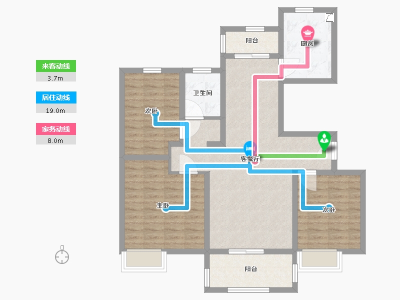 河南省-周口市-淮阳建业城二期-94.00-户型库-动静线