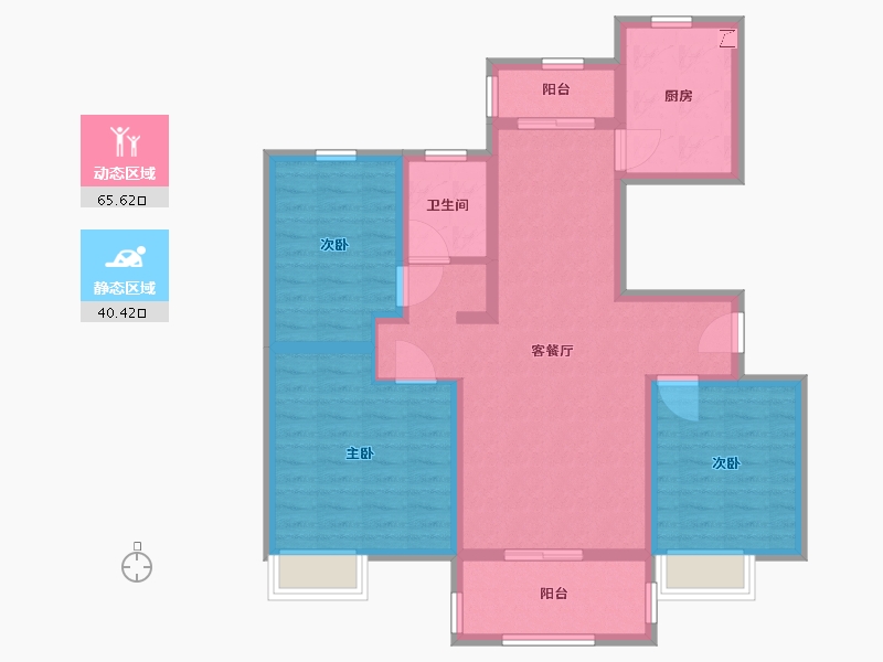 河南省-周口市-淮阳建业城二期-94.00-户型库-动静分区