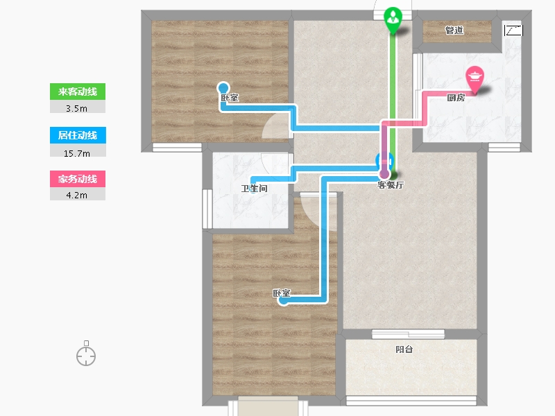 湖北省-孝感市-大悟山水星城-66.01-户型库-动静线