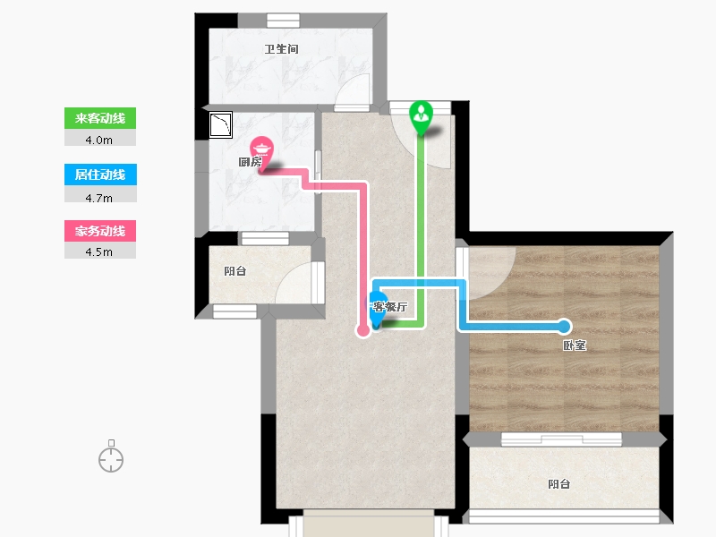 广东省-深圳市-顺泽阳光公馆-43.00-户型库-动静线