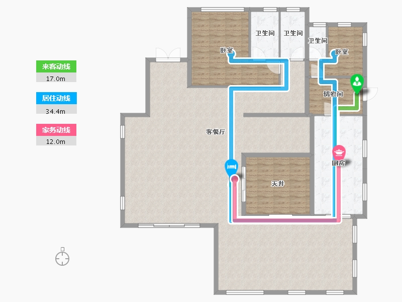 广东省-广州市-珠光流溪御景-184.87-户型库-动静线