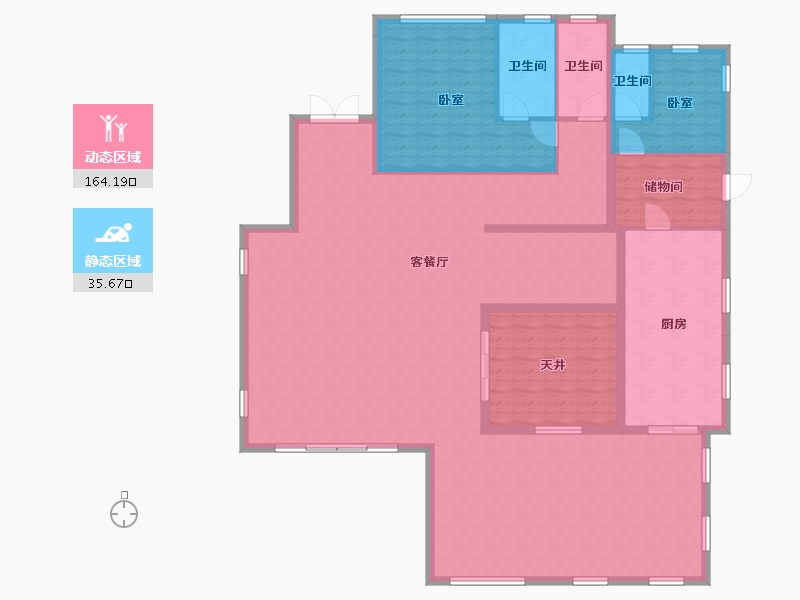 广东省-广州市-珠光流溪御景-184.87-户型库-动静分区