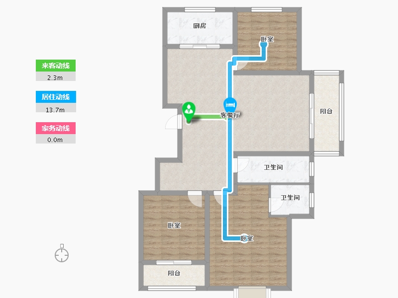 山东省-淄博市-西城华府-113.02-户型库-动静线