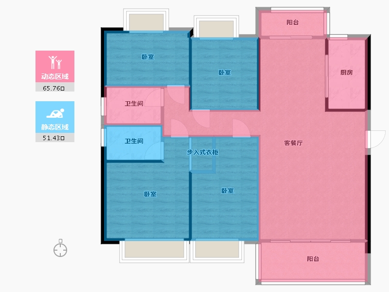 湖南省-衡阳市-常宁碧桂园-107.54-户型库-动静分区