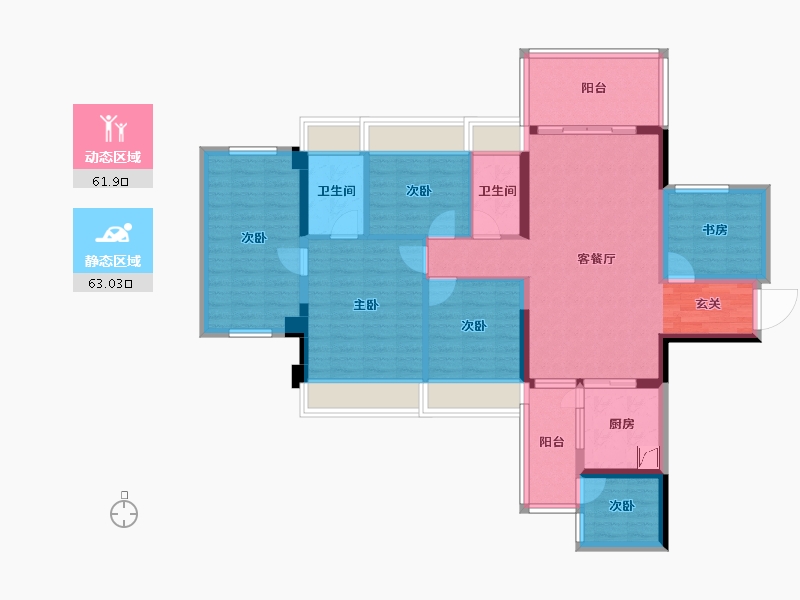 广东省-湛江市-东新高地-110.63-户型库-动静分区