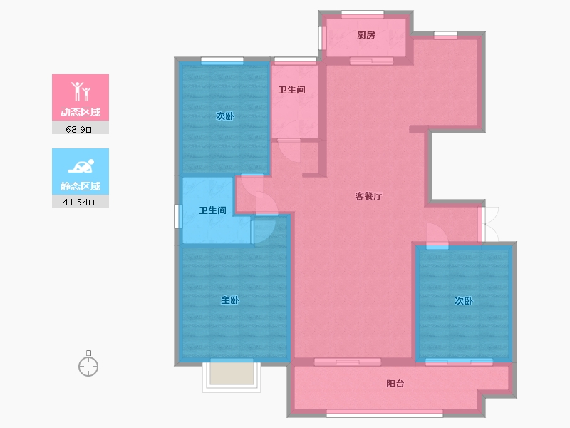 河南省-周口市-永秀中华城-99.00-户型库-动静分区