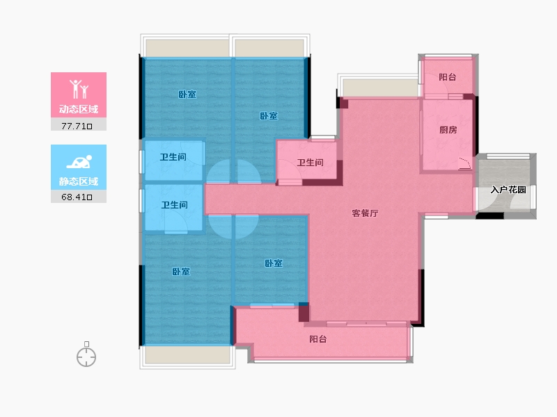 广东省-广州市-保利罗兰国际-138.00-户型库-动静分区