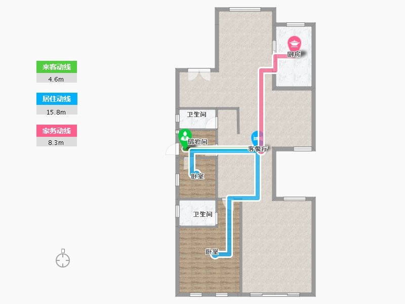 广东省-广州市-珠光流溪御景-137.43-户型库-动静线