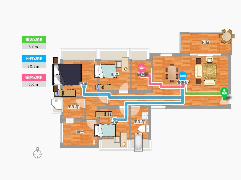 广东省-惠州市-三远大爱城-90.10-户型库-动静线