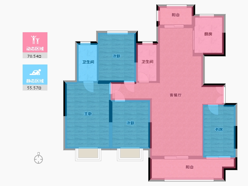 河南省-周口市-永秀中华城-113.00-户型库-动静分区