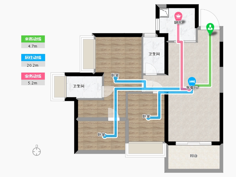 广东省-深圳市-特发天鹅湖畔-78.43-户型库-动静线