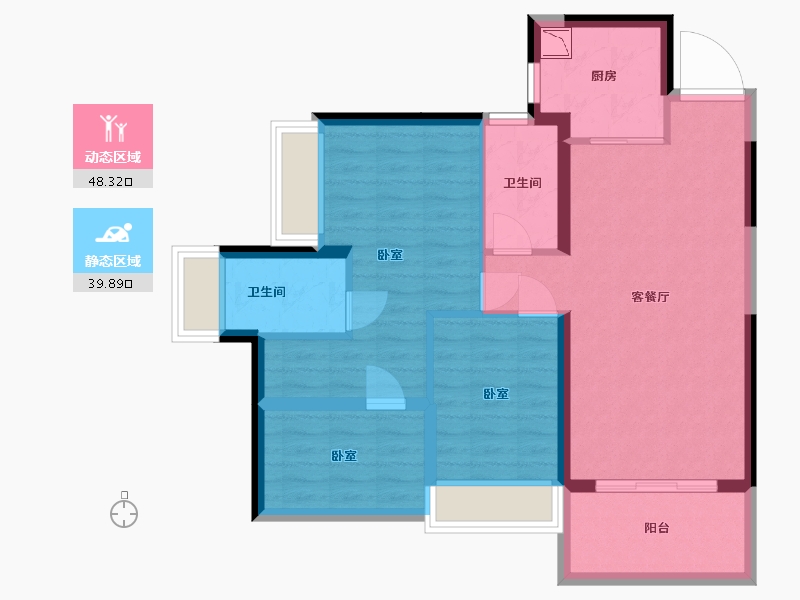 广东省-深圳市-特发天鹅湖畔-78.43-户型库-动静分区