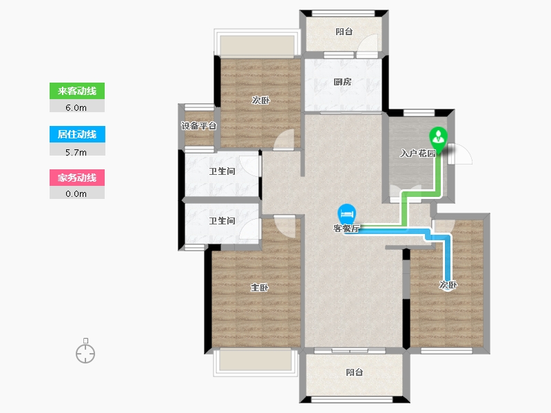 湖南省-张家界市-澧水嘉园-103.35-户型库-动静线