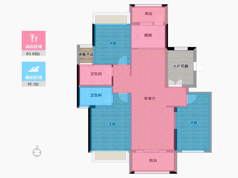 湖南省-张家界市-澧水嘉园-103.35-户型库-动静分区