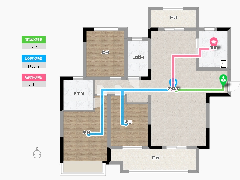 河南省-周口市-建业迎宾上院-107.99-户型库-动静线