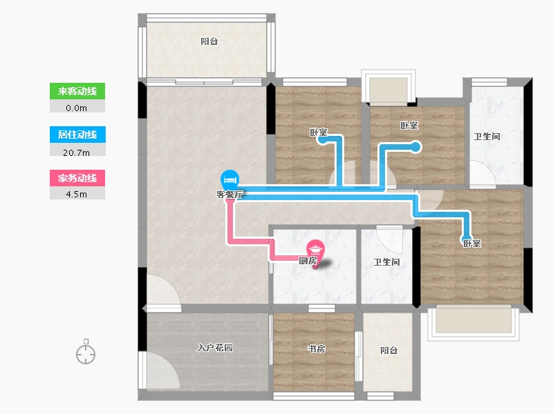 广东省-深圳市-满京华喜悦里-92.07-户型库-动静线